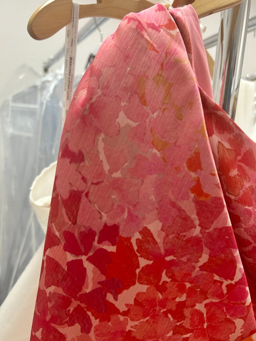 Sachin + Babi Pink and Orange One-Shoulder Floral Evening Gown - Picture 6 of 6